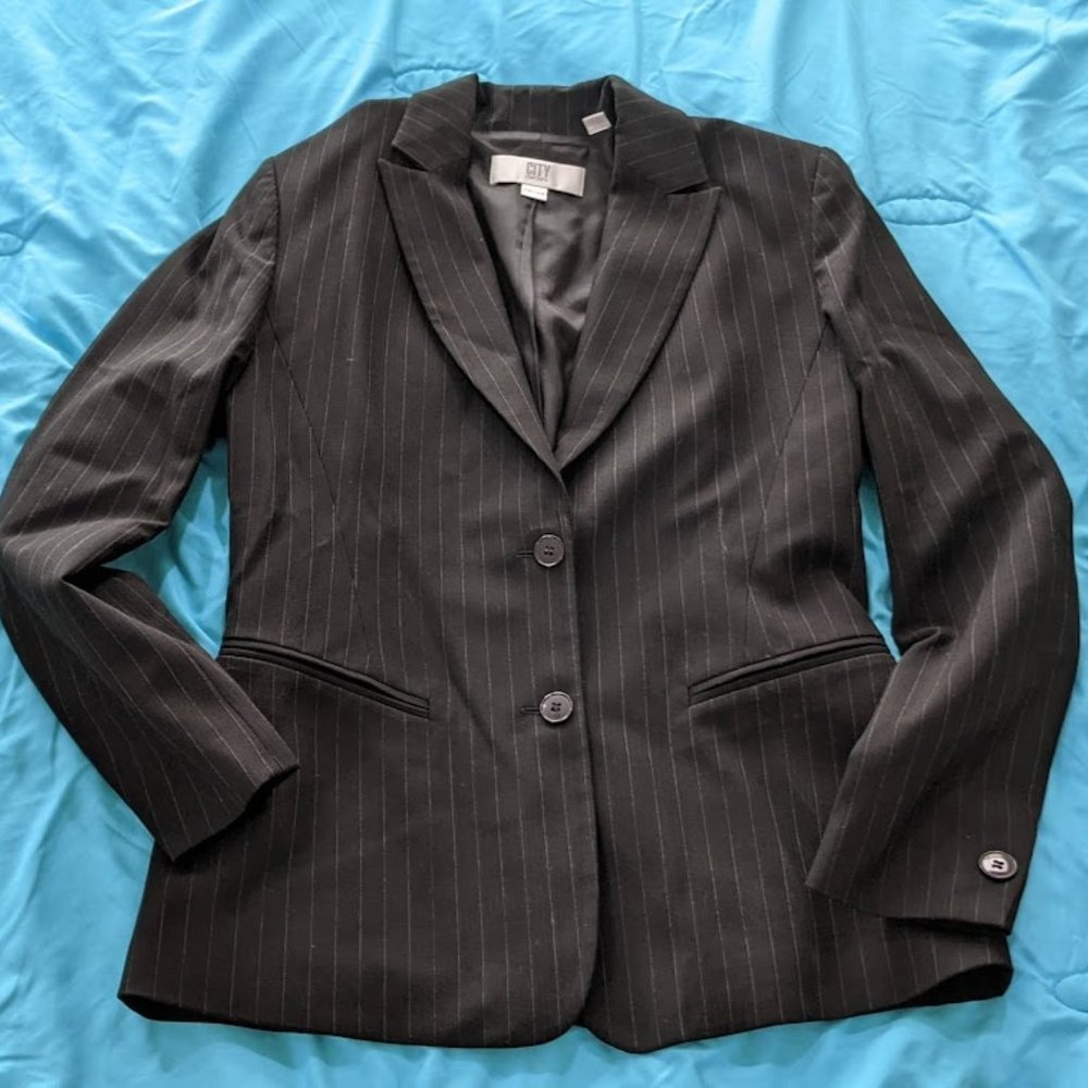 City DKNY Striped Blazer